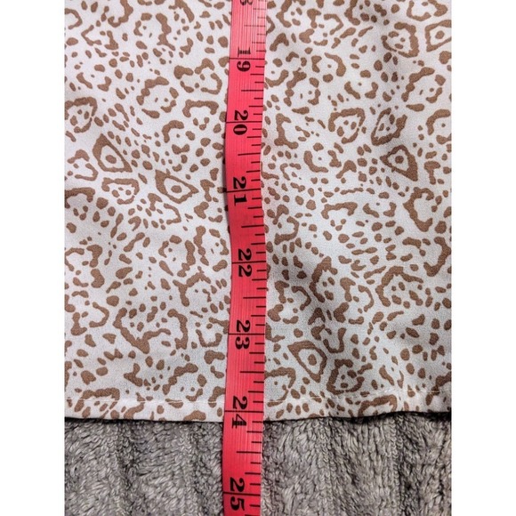 Vince Camuto Animal Print Tank Top Sleeveless Ruffle Strap Casual Medium NWT $59 - Picture 11 of 11